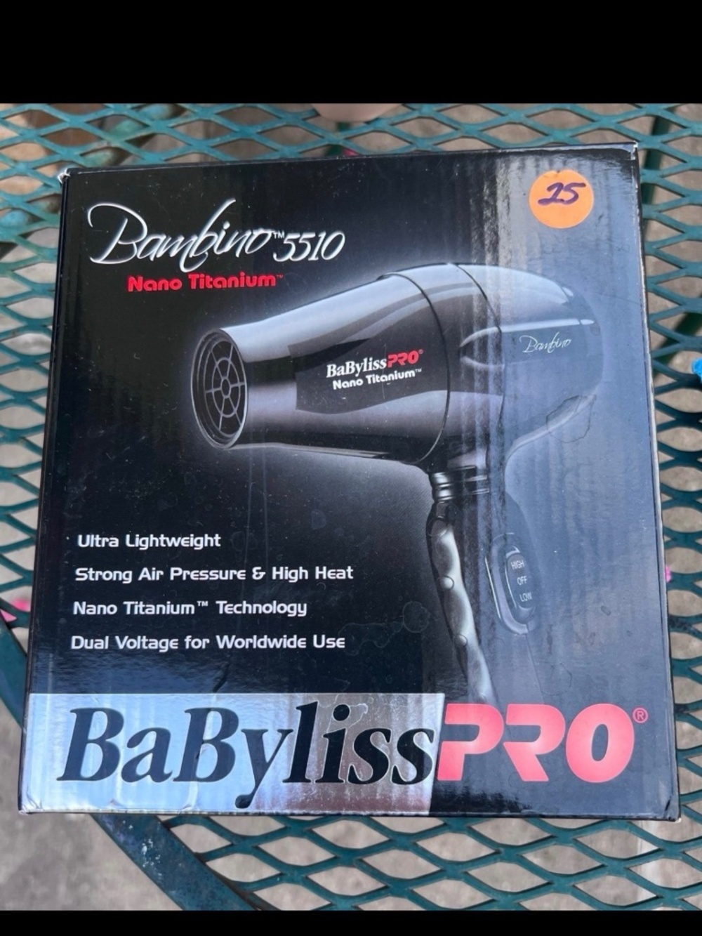 BaByliss Pro Travel Hairdryer